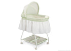 Delta Children Scarborough White (110) Ultimate Sweet Beginnings Bassinet, Side View h1h 3-Ultimate Sweet Beginnings Bassinet