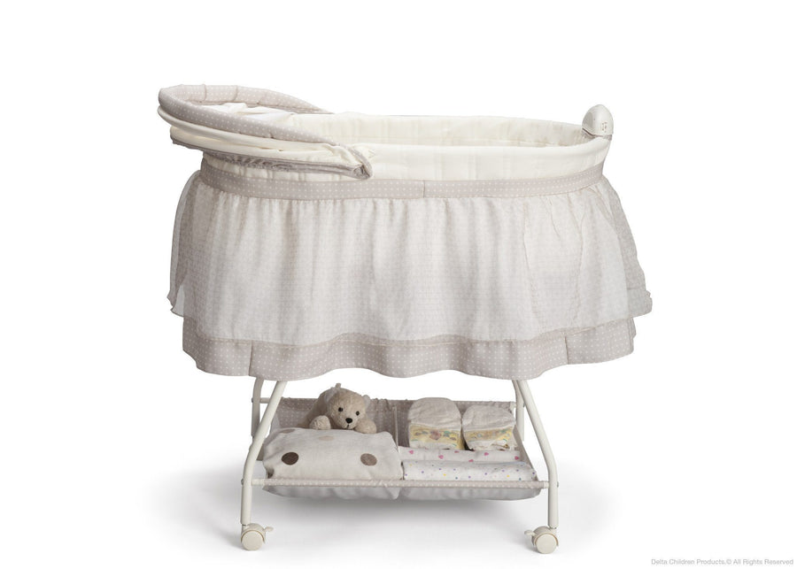 Delta Children Star Gaze (139) Ultimate Sweet Beginnings Bassinet, Full Side View a3a 4-Ultimate Sweet Beginnings Bassinet
