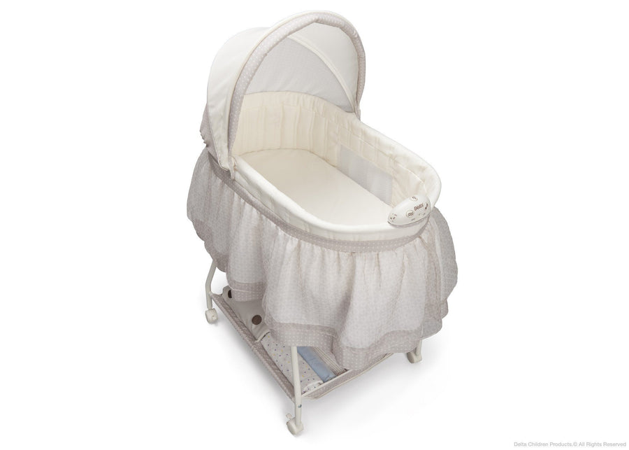 Delta Children Star Gaze (139) Ultimate Sweet Beginnings Bassinet, Above View a4a 6-Ultimate Sweet Beginnings Bassinet