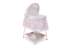 Delta Children Classic Princess (2208) Ultimate Sweet Beginnings Bassinet, Right View f1f 1-Ultimate Sweet Beginnings Bassinet