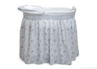 Delta Children Branch Out (260) Ultimate Sweet Beginnings Bassinet, Full Side View with Canopy Option b2b 25-Ultimate Sweet Beginnings Bassinet