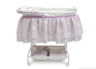 Delta Children Victorian Floral (303) Ultimate Sweet Beginnings Bassinet, Full Side View with Canopy Option c2c 11-Ultimate Sweet Beginnings Bassinet