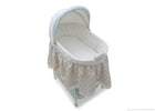 Delta Children Flourish (323) Ultimate Sweet Beginnings Bassinet, Above View d3d 20-Ultimate Sweet Beginnings Bassinet