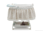 Delta Children Flourish (323) Ultimate Sweet Beginnings Bassinet, Full Side View with Canopy Option d2d 19-Ultimate Sweet Beginnings Bassinet