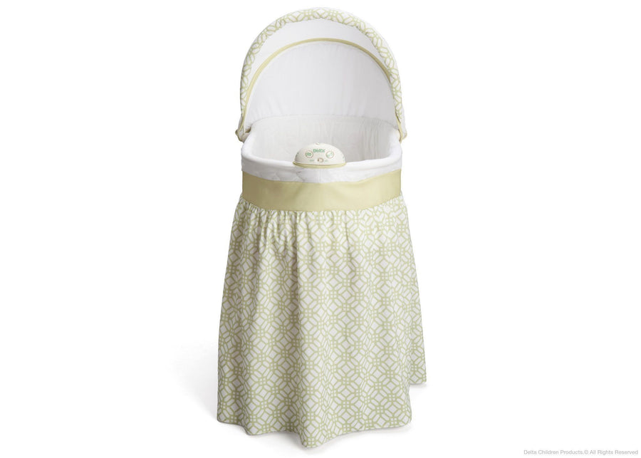 Delta Children Tonal Geo (343) Ultimate Sweet Beginnings Bassinet, Front View e2e 28-Ultimate Sweet Beginnings Bassinet