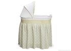 Delta Children Tonal Green Ultimate Sweet Beginnings Bassinet, Full Side View 30-Ultimate Sweet Beginnings Bassinet