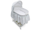 Delta Children Lots-A-Dots (371) Ultimate Sweet Beginnings Bassinet, Above View, g3g 48-Ultimate Sweet Beginnings Bassinet