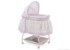 Delta Children English Garden (664) Ultimate Sweet Beginnings Bassinet, Side View h1h 13-Ultimate Sweet Beginnings Bassinet