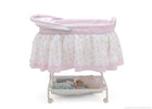 Delta Children English Garden (664) Ultimate Sweet Beginnings Bassinet, Full Side View with Canopy Option h2h 31-Ultimate Sweet Beginnings Bassinet