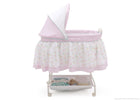Delta Children English Garden Ultimate Sweet Beginnings Bassinet, Full Side View 33-Ultimate Sweet Beginnings Bassinet