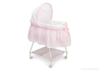 Delta Children Elegant Girl (680) Ultimate Sweet Beginnings Bassinet, Right Side View j1j 17-Ultimate Sweet Beginnings Bassinet