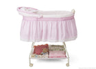 Delta Children Sweetest Girl (681) Ultimate Sweet Beginnings Bassinet, Full Side View with Canopy Option g3g 22-Ultimate Sweet Beginnings Bassinet