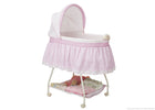 Delta Children Sweetest Girl (681) Ultimate Sweet Beginnings Bassinet, Side View g1g 18-Ultimate Sweet Beginnings Bassinet