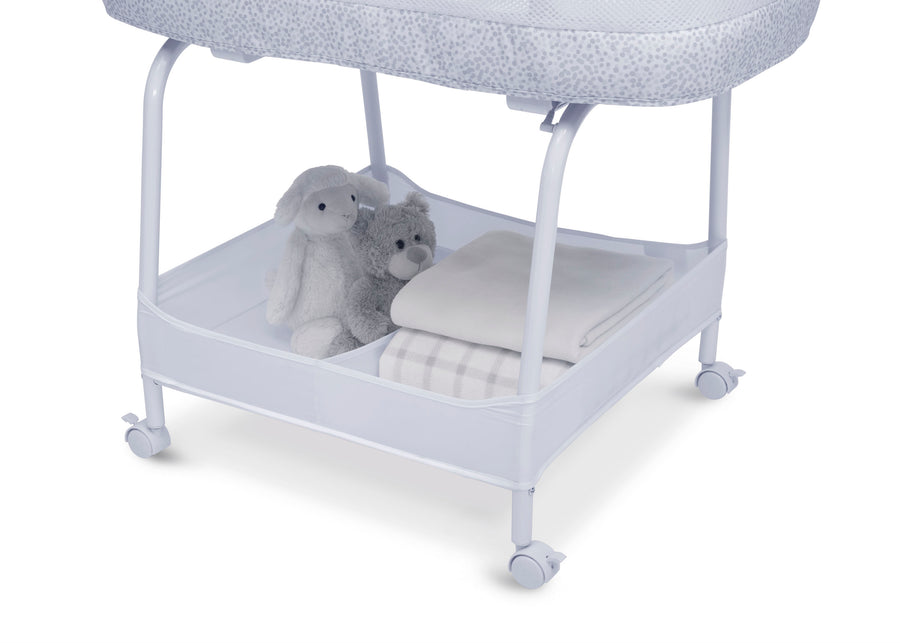 Alloy Grey (2327) 5-SmartSleep Auto Glide Bassinet with Bluetooth