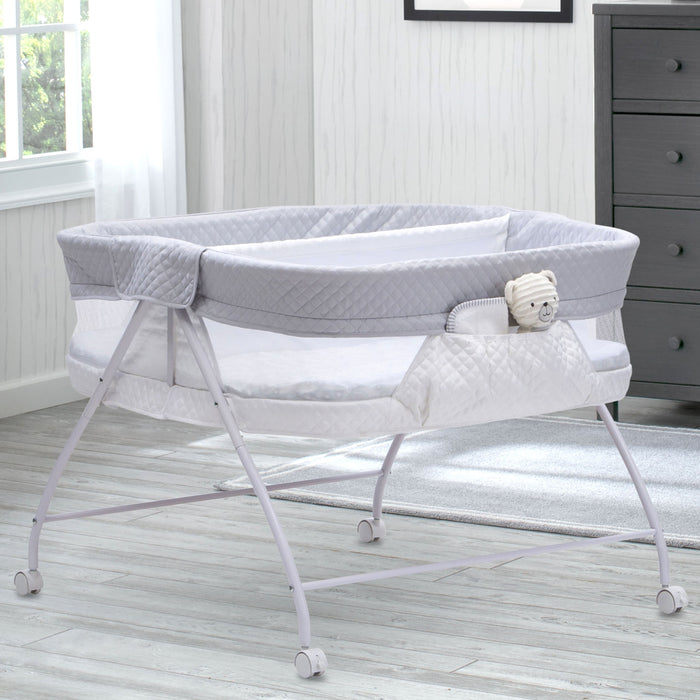 Aqua Geo (2040) 2-Twin EZ Fold Ultra Compact Double Bassinet