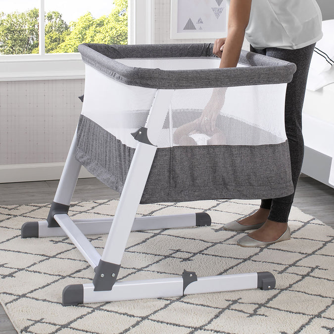 Grey Tweed (2012) 11-Simmons Kids® Room2Grow Convertible Bassinet