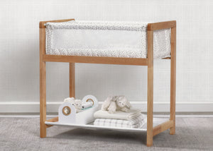 Classic Wood Bedside Bassinet Sleeper - Portable Crib with High-End Wood Frame Paint Dabs (2129) 1-Classic Wood Bedside Bassinet Sleeper - Portable Crib with High-End Wood Frame