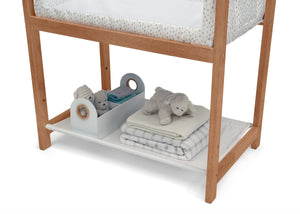 Classic Wood Bedside Bassinet Sleeper - Portable Crib with High-End Wood Frame Paint Dabs (2129) 11-Classic Wood Bedside Bassinet Sleeper - Portable Crib with High-End Wood Frame
