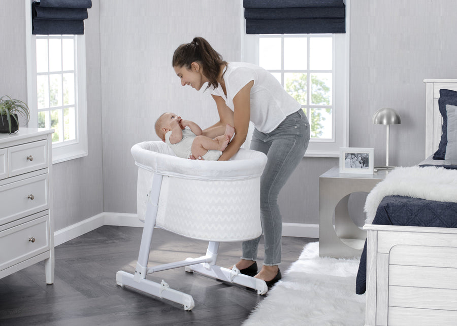 White Cap (2170) 8-Simmons Kids® Oval City Sleeper Bassinet