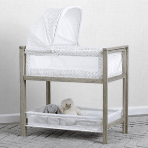 Farmhouse 2-in-1 Wood Bedside Bassinet Sleeper and changer Royal Charm (2098) 5-Farmhouse 2-in-1 Wood Bedside Bassinet Sleeper and Changer