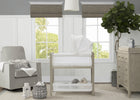 Royal Charm (2098) 1-Farmhouse 2-in-1 Wood Bedside Bassinet Sleeper and Changer