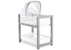 Grey (2130) 2-Classic Deluxe Wood Bedside Bassinet Sleeper