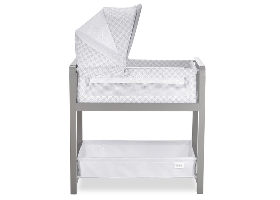 Classic Deluxe Wood Bedside Bassinet Sleeper Grey (2130) 3-Classic Deluxe Wood Bedside Bassinet Sleeper