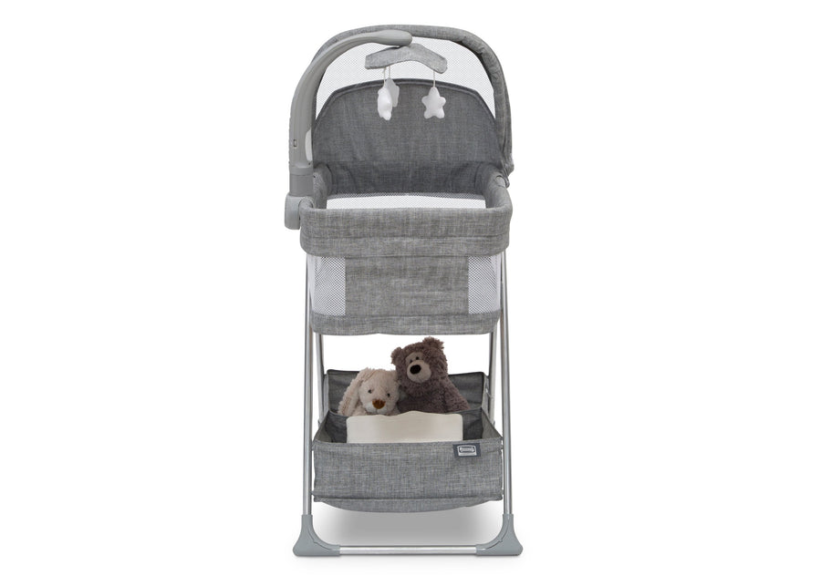 Simmons Kids Grey Tweed (2012) City Sleeper Bassinet, Front Silo View 3-City Sleeper Bassinet