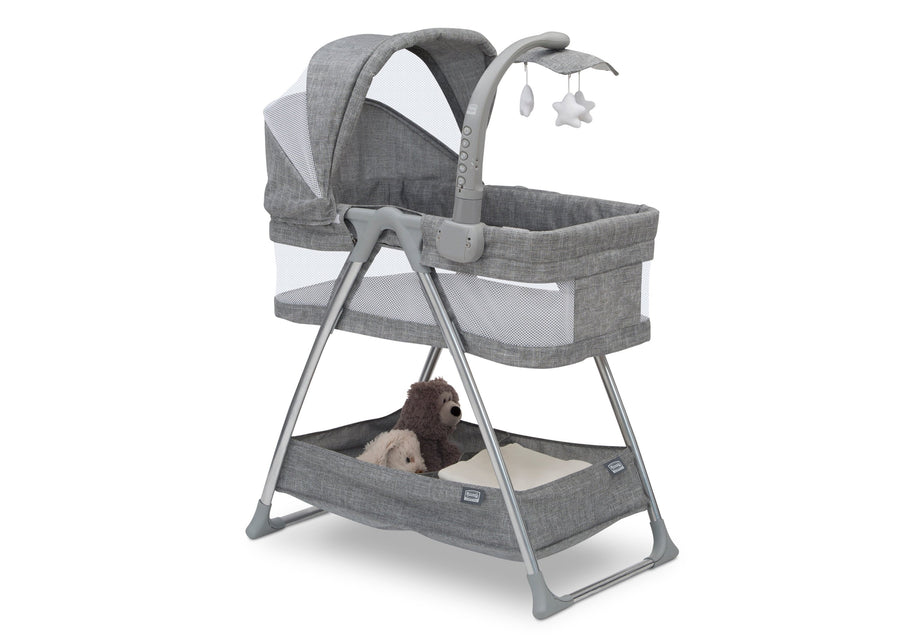 Simmons Kids Grey Tweed (2012) City Sleeper Bassinet, Right Silo View 2-City Sleeper Bassinet