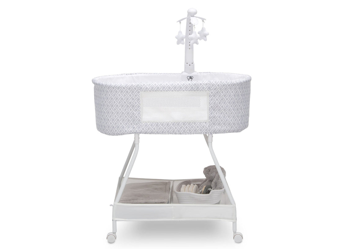 Delta Children Garden Path (2175) Sweet Slumber Bassinet, Side Silo View