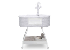 Delta Children Garden Path (2175) Sweet Slumber Bassinet, Side Silo View 12