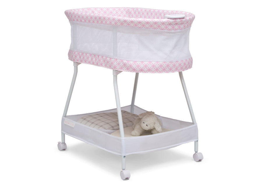 Pink Infinity (2234) bassinet 2-Sweet Dreams Bassinet with Airflow Mesh