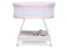 Pink Infinity (2234) bassinet 3-Sweet Dreams Bassinet with Airflow Mesh