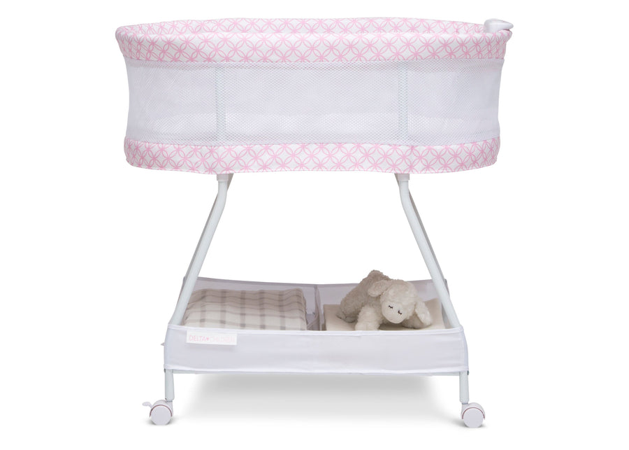 Pink Infinity (2234) bassinet 3-Sweet Dreams Bassinet with Airflow Mesh