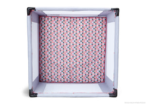 Delta Children Gentle Grey (038) Novel Ideas Square 36 by 36 Playard, Bird's Eye View a2a 3-Square 36