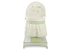 Delta Children Scarborough White (110) Smooth Glide Bassinet Front View b2b 9