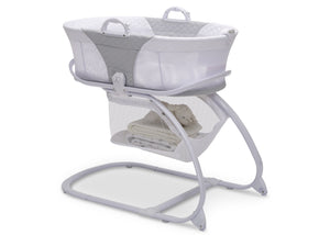 2-in-1 Moses Basket Bedside Bassinet Sleeper Grey (2130) 2