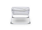 Delta Children Grey Infinity (434) Newborn Soothing Sleeper Bassinet, Side Silo View 3-Newborn Soothing Sleeper Bassinet