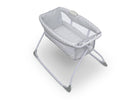 Delta Children Grey Infinity (434) Newborn Soothing Sleeper Bassinet, Top Silo View 4-Newborn Soothing Sleeper Bassinet