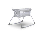 Delta Children Grey Infinity (434) Newborn Soothing Sleeper Bassinet, Right Silo View 2-Newborn Soothing Sleeper Bassinet