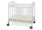 Simmons Kids White (100) Laurel Crib, Side View a2a 1-Laurel Crib