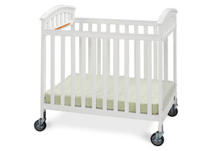 Simmons Kids White (100) Laurel Crib, Side View a2a 0-Laurel Crib