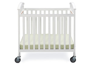 Simmons Kids White (100) Laurel Crib, Front View a1a 5-Laurel Crib
