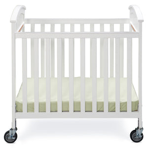 Simmons Kids White (100) Laurel Crib, Front View a1a 22-Laurel Crib