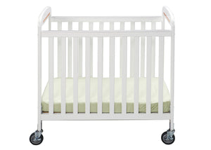 Simmons Kids White (100) Sweet Dreamer Crib, Front View a1a 0-Sweet Dreamer Crib
