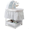 Delta Children Whisper (463) Slumber Time Elite Gliding Bassinet, Right Side View d1d 20-Slumber Time Elite Gliding Bassinet