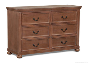 Simmons Kids Antique Walnut (267) Chateau Double Dresser a1a 0-Chateau Double Dresser
