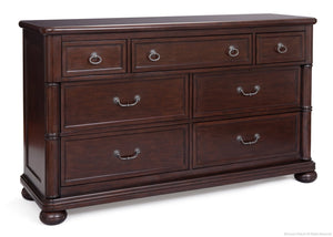 Simmons Kids Molasses (226) Hanover Park Double Dresser, Side View a2a 6-Hanover Park Double Dresser