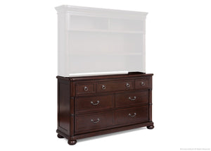 Simmons Kids Molasses (226) Hanover Park Double Dresser with Hanover Park Bookcase & Hutch a3a 3-Hanover Park Double Dresser