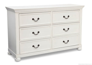 Simmons Kids Vintage White (120) Castille Double Dresser (317030) a1a 0-Castille Double Dresser